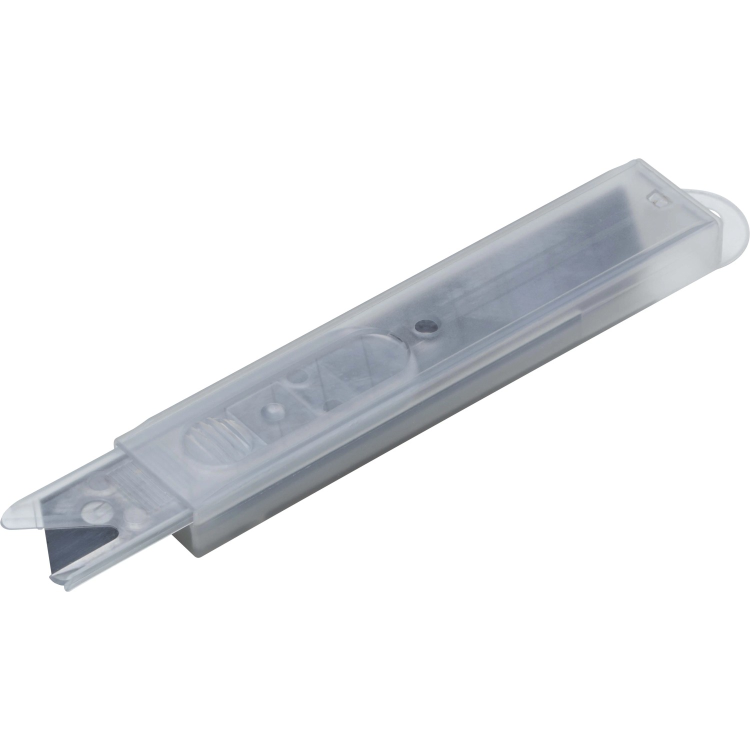 Ostrza łamane LUX Comfort 18 mm, 5 sztuk w przezroczystym plastikowym etui.