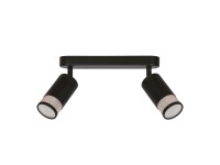 Candellux Lampa sufitowa LINO listwa 2xGU10 15W czarno-złota