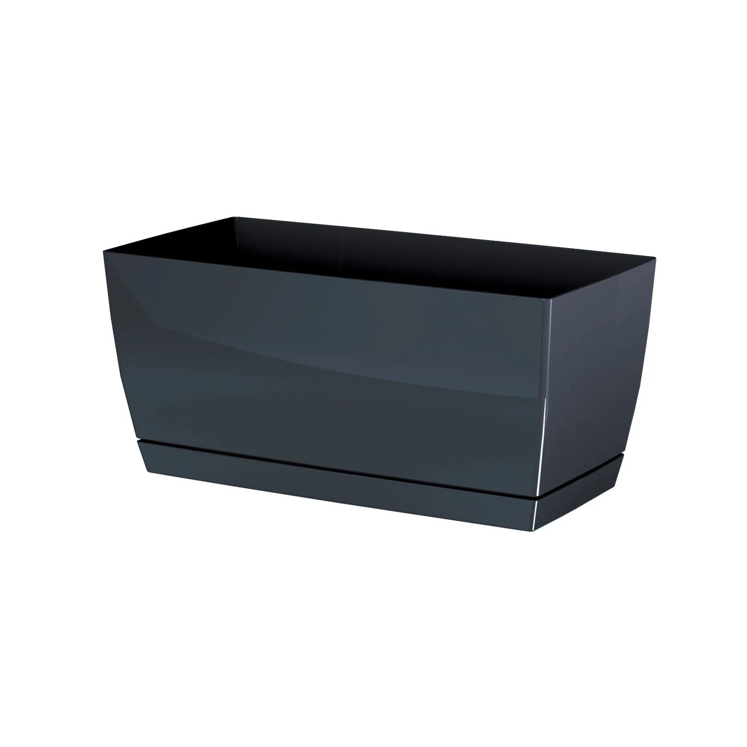 Prosperplast Skrzynka Coubi z podstawką antracyt - 24 cm