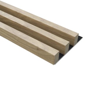 Panel ścienny t.b.t. o wyglądzie drewna, idealny do nowoczesnej aranżacji ścian.