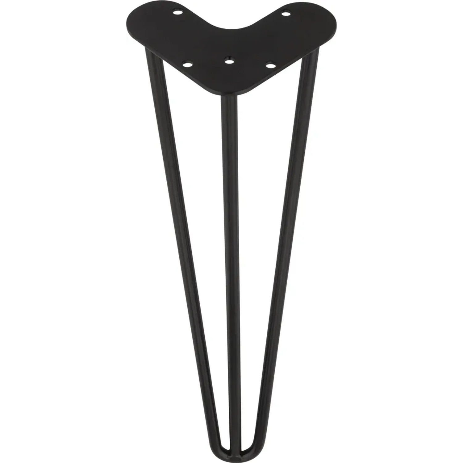 Noga meblowa metalowa czarna 41 cm