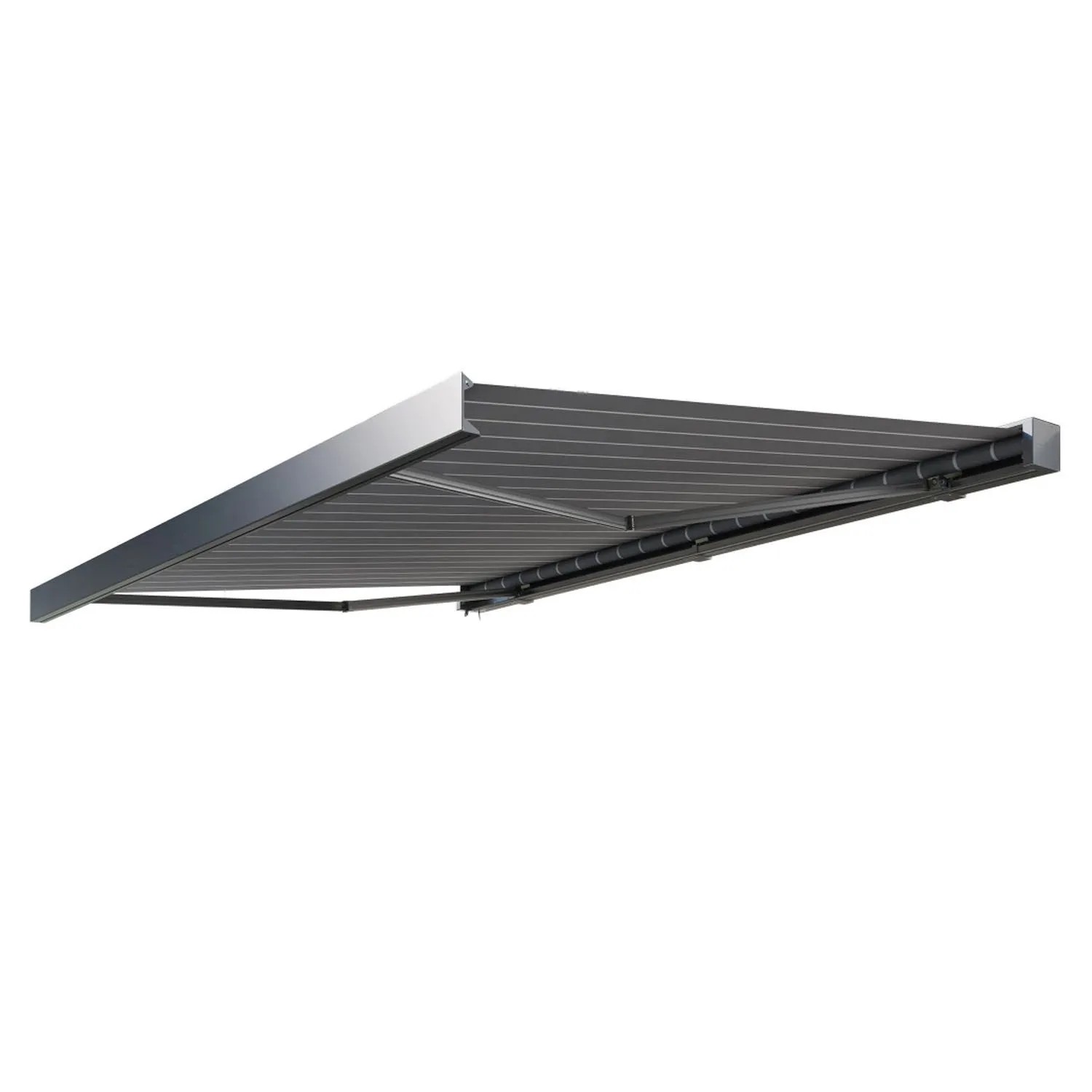 GUTROOF Markiza automatyczna Prime Grey/White szaro-biała - 4,5 x 3,0 m