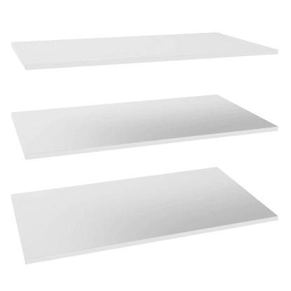 Półki białe 3 szt. 100 x 58 cm Garderoby modułowe