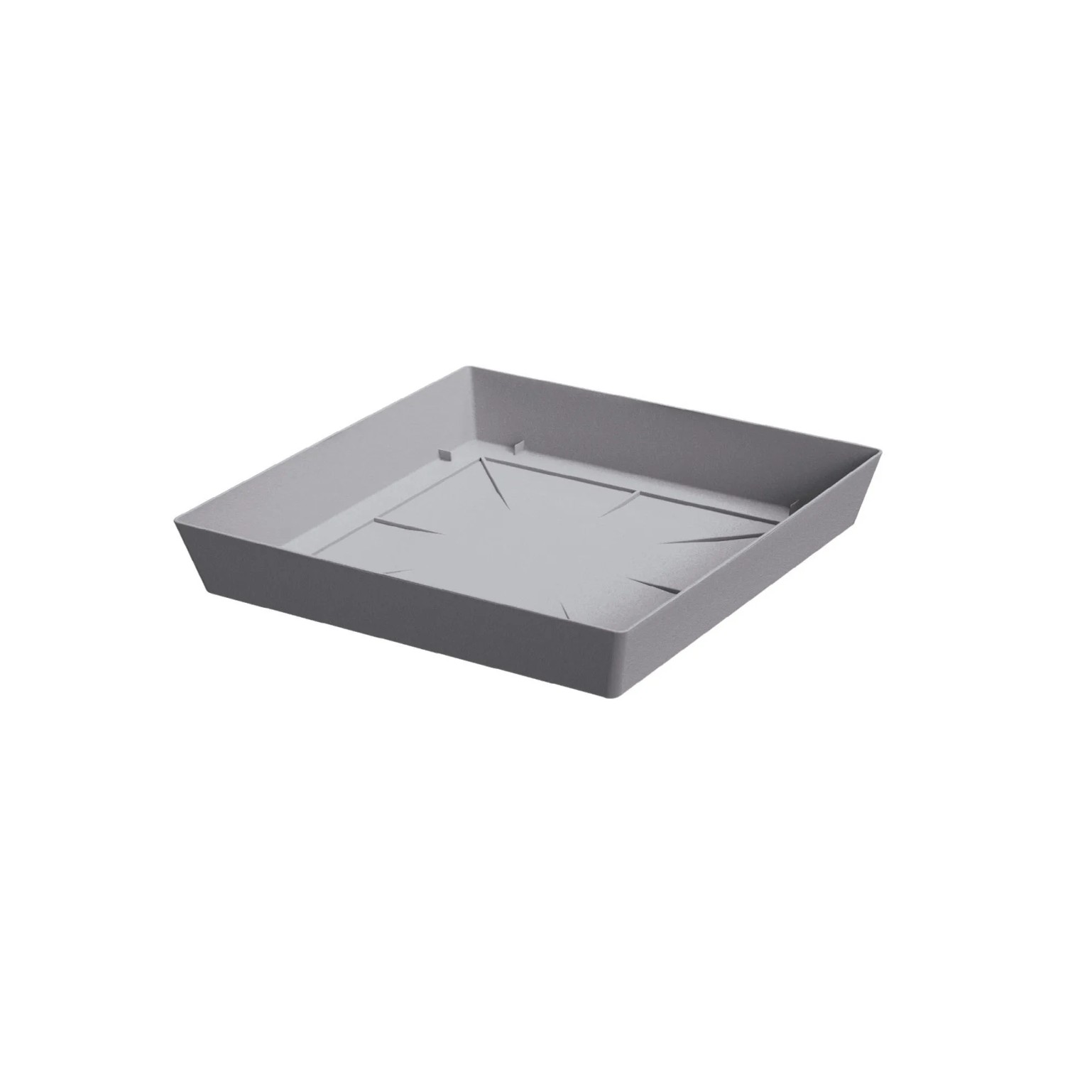 Prosperplast Podstawka pod doniczkę kwadratowa Lofly Low 24,5 cm kamienny szary