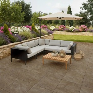 Płyta gresowa tarasowa Sandstone taupe 2 cm 60 x 60 cm
