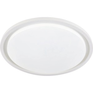 Biała, okrągła lampa sufitowa LED Plafony.