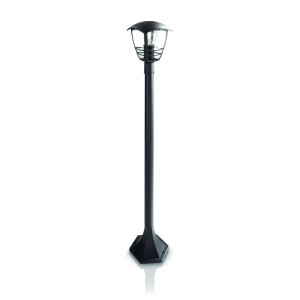 Czarna lampa ścieżkowa Philips MyGarden Creek wykonana z aluminium do użytku zewnętrznego.