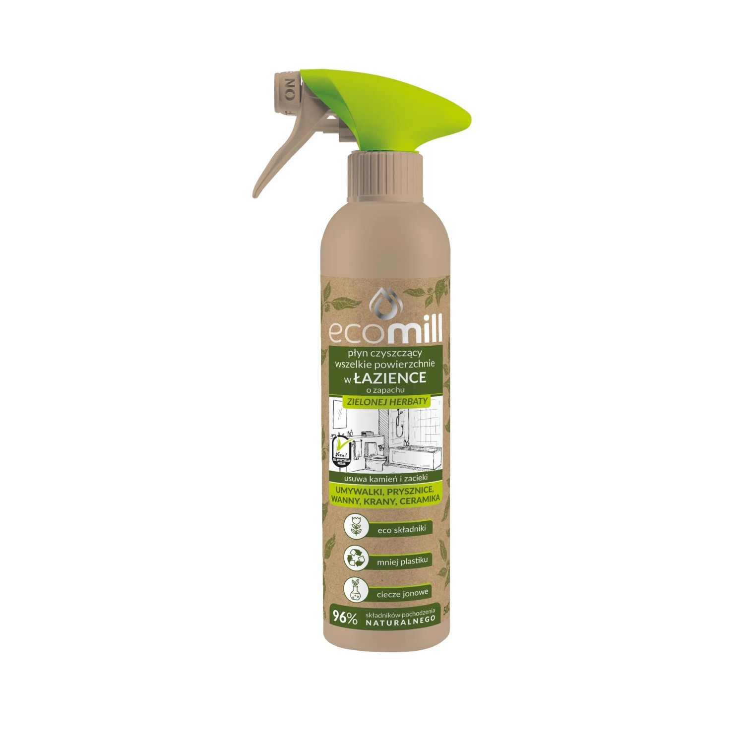 Płyn do czyszczenia łazienki Ecomill zielona herbata 500 ml