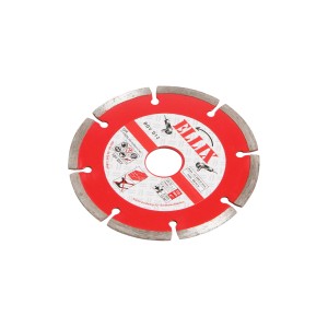 Uniwersalna diamentowa tarcza tnąca, 115 mm, do szlifierek kątowych. Do cięcia materiałów budowlanych.