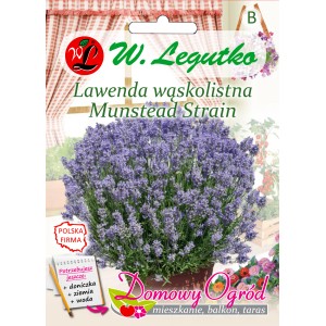 Opakowanie nasion lawendy 'Munstead Strain' z kategorii nasion ziół.