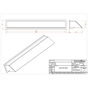Nordflam Kratka AREO czarna 58x9