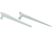 Wspornik kątowy 28 cm biały matowy Garderoba Metalowa