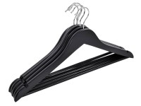 Wieszak drewniany Rondo czarny 5 szt. Wieszak drewniany Rondo czarny 5 szt.