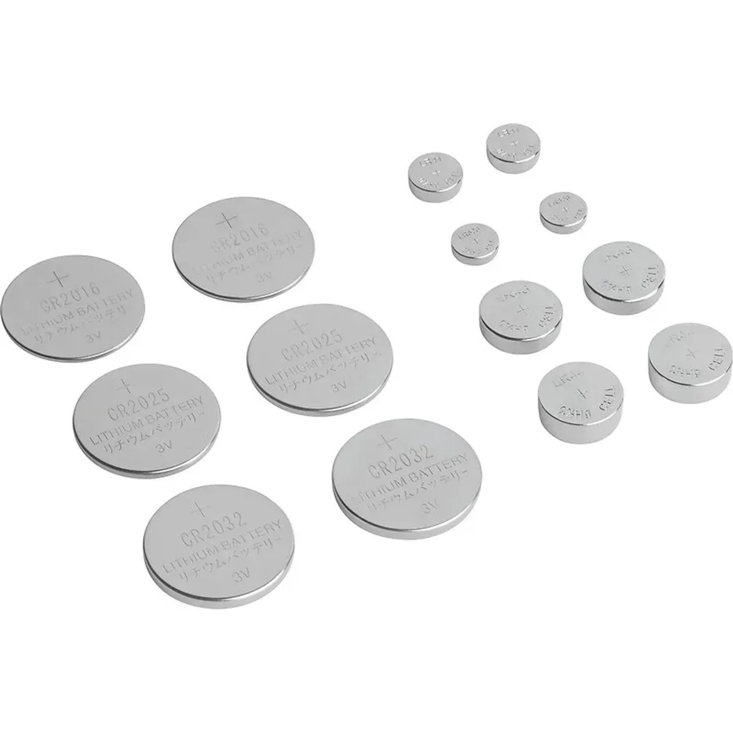 LUX-TOOLS Zestaw baterii guzikowych 14 sztuk