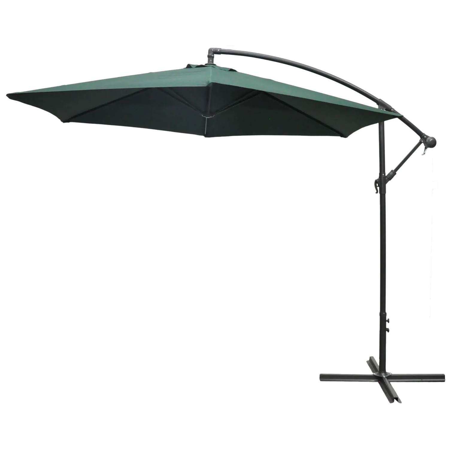 Parasol ogrodowy BANANA zielony - śr. 300 cm
