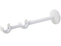 Karnisz FUSION wspornik podwójny biały mat 2 szt.