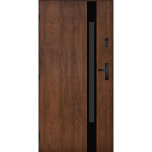 Pantor Drzwi zewnętrzne  stalowe MONACHIUM orzech 90L