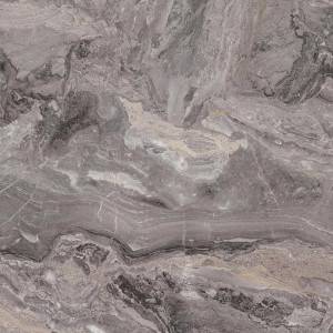 Marmurowy blat kuchenny z szarym użyleniem.