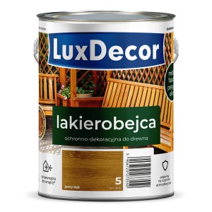 Lakierobejca do drewna, odcień dąb, do wewnątrz i na zewnątrz. Ochrona i dekoracja drewna.