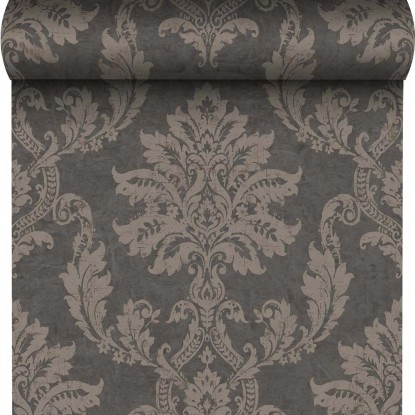 Tapeta winylowa na flizelinie PERSIAN DAMASK czarna