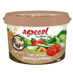 Agrecol naturalny nawóz do warzyw, forma granulowana, wiadro 10 litrów.