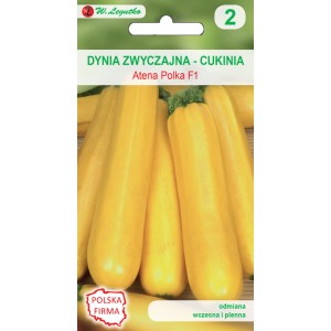Opakowanie nasion żółtej cukinii 'Atena Polka F1', Nasiona warzyw.