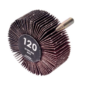 LUX Ściernica listkowa, 50x20mm, ziarno K120, do wiertarek. Idealna do szlifowania drewna i metalu.