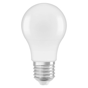 Biała żarówka LED E27 do użytku wewnętrznego.