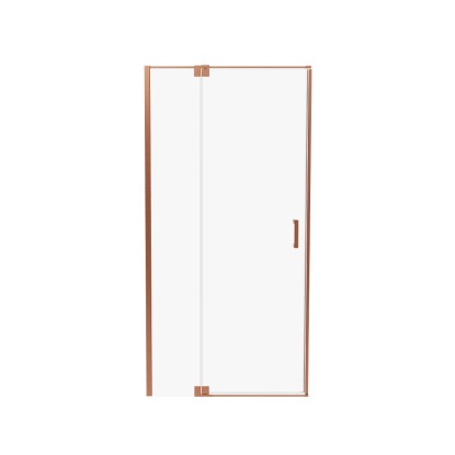 Drzwi prysznicowe uchylne Cadena 90x200 szczotkowana miedź