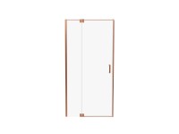 Drzwi prysznicowe uchylne Cadena 90x200 szczotkowana miedź