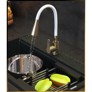 Granitan Bateria kuchenna elastyczna Flexo biało-złota