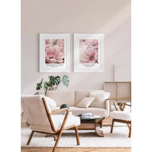 ARS LONGA Obraz PINK FLOWERS BOUQUET 64 x 84 cm