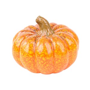 Dekoracyjna figurka dyni do dekoracji ogrodu, pomarańczowa.