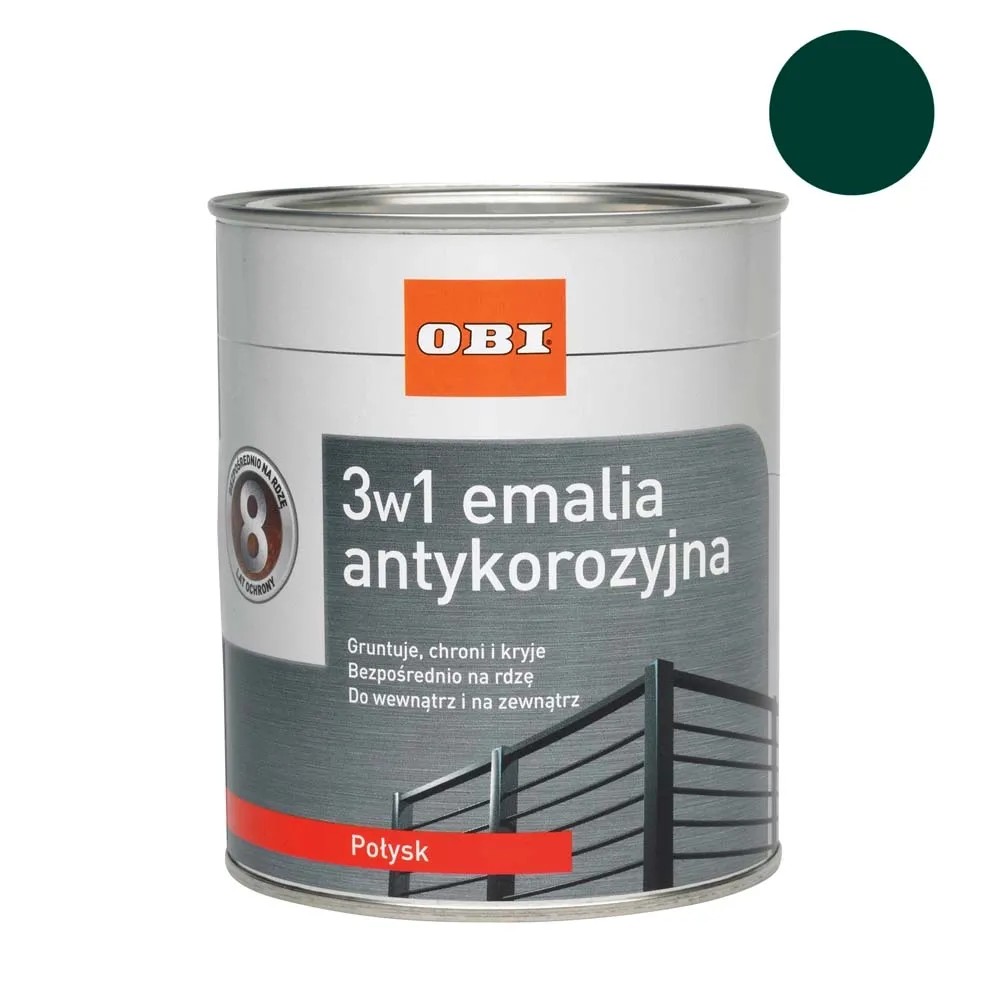 OBI Emalia antykorozyjna zielony połysk 750 mlOBI Logo