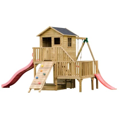 4IQ Domek Leo dostawka ścianka 2 ślizgi wys. 273 cm