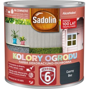Puszka farby Sadolin do użytku zewnętrznego, farba ochronna, kolor czarny