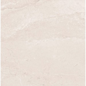 Płytka podłogowa t.b.t. w kolorze beżowym z efektem marmuru.