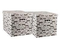 Erkar-Opakowania Komplet pudeł Wąsy XL 2 sztuki