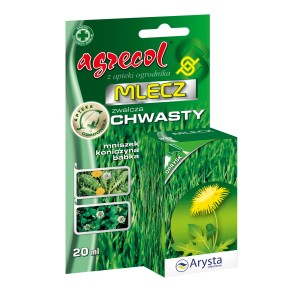Agrecol Mlecz do zwalczania chwastów na trawnikach, takich jak mniszek lekarski i koniczyna.