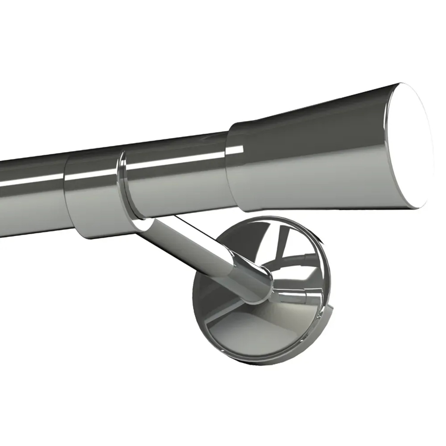 Karnisz GRANDE pojedynczy 25 mm kielich chrom 160 cm