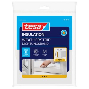 Uszczelka Tesa do okien i drzwi, rolka 10 m, do uszczelniania okien.