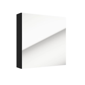 Szafka lustrzana t.b.t. z czarną ramą.