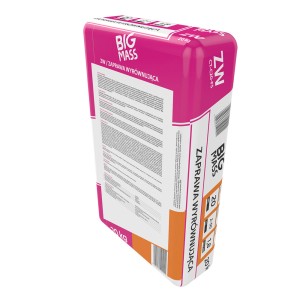 Worek zaprawy wyrównującej Big Mass ZW, 20kg, do prac naprawczych.