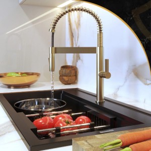 Granitan Bateria kuchenna elastyczna Elara brush gold