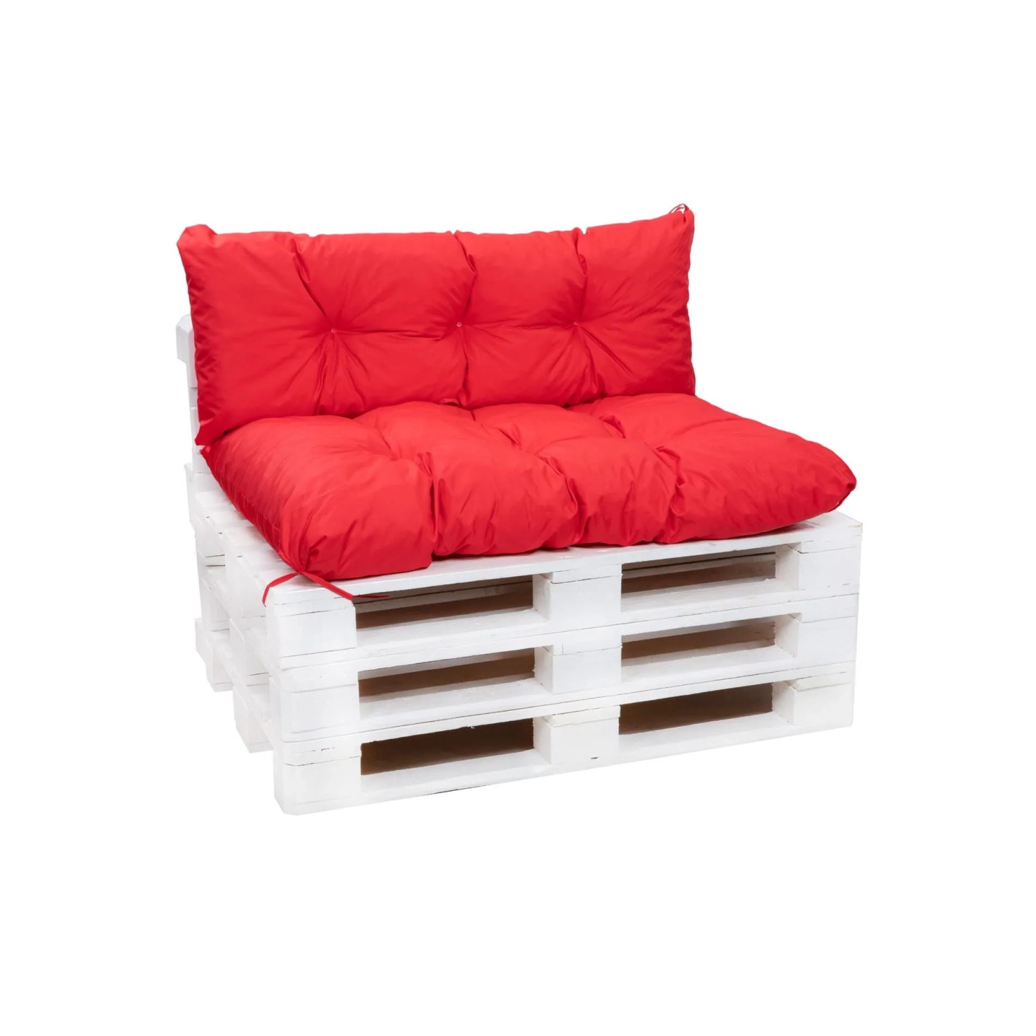 Setgarden Simple Zestaw poduszek na palety 120x50x50 cm Czerwony