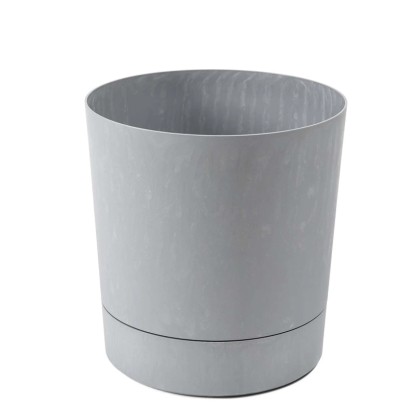 Doniczka Aura szara beton recycled - śr. 20 cm
