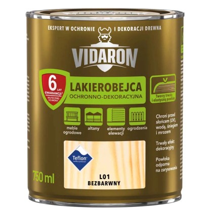 Vidaron Lakierobejca ochronno-dekoracyjna bezbarwna 750 ml