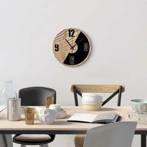 STYLER Zegar 3D CLOCK RYAN CL103 śr. 36 cm brązowo-czarny