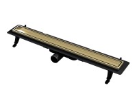 Vogi Odpływ liniowy z rusztem Duo gold 60 cm