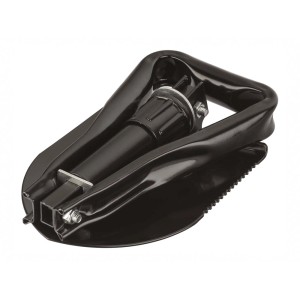 Złożony składany szpadel LUX Classic ze stali węglowej, 46 cm, z trójkątnym uchwytem.